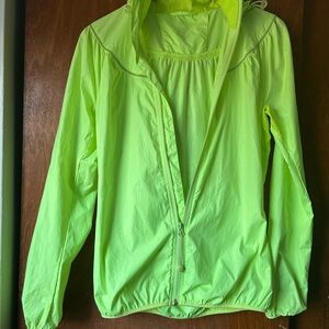 Sweaty Betty Neon Lime Lightweight Hooded Jacket